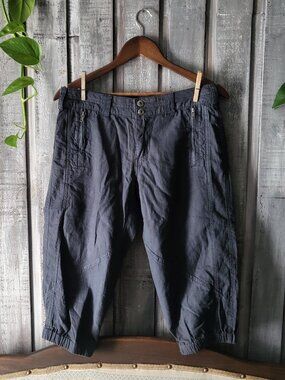 TXT Wear It With Love Linen Blend Utility Cropped Pants 7